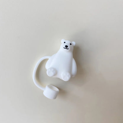 Cute Animal Straw Cover Toppers for Tumblers and Stanley Straws
